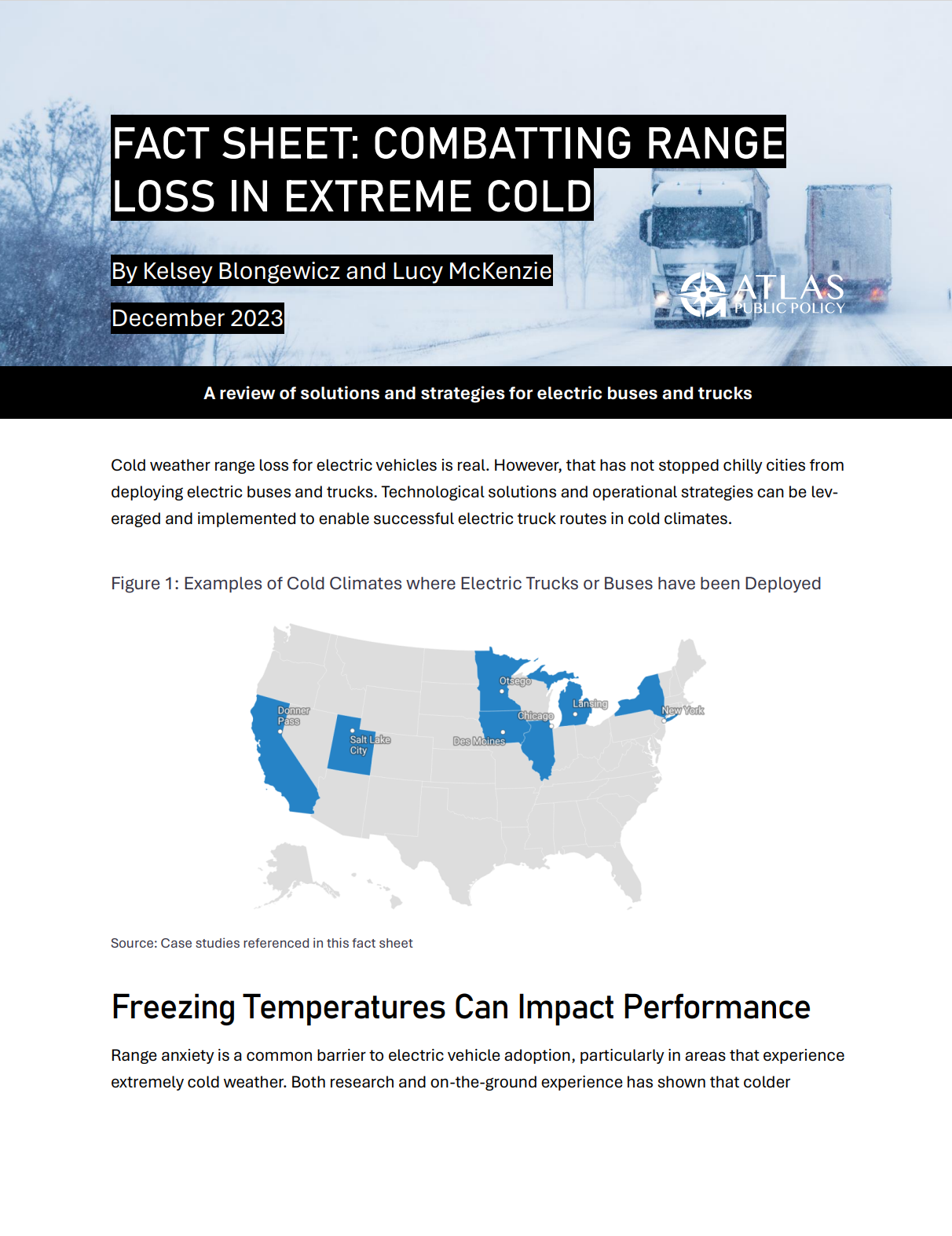 Fact Sheet: Combatting Range Loss In Extreme Cold